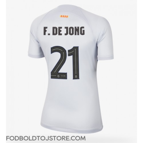 Barcelona Frenkie de Jong #21 Tredjetrøje Dame 2022-23 Kortærmet